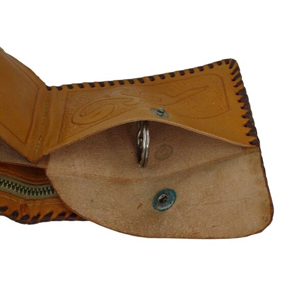 OSLO RADHUSET LIGHT BROWN LEATHER CASH / COIN WALLET 9.75" X 3.75" TORDENSKJOLD - Picture 5 of 7